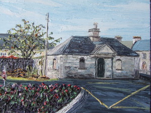 *Gate house St Dympnas 26 x 26 cm