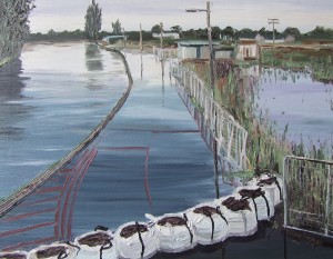 *Sandbags on Barrow 23 x 28 cm