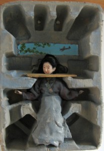 Kamikazi Idyll mixed media Fion Gunn