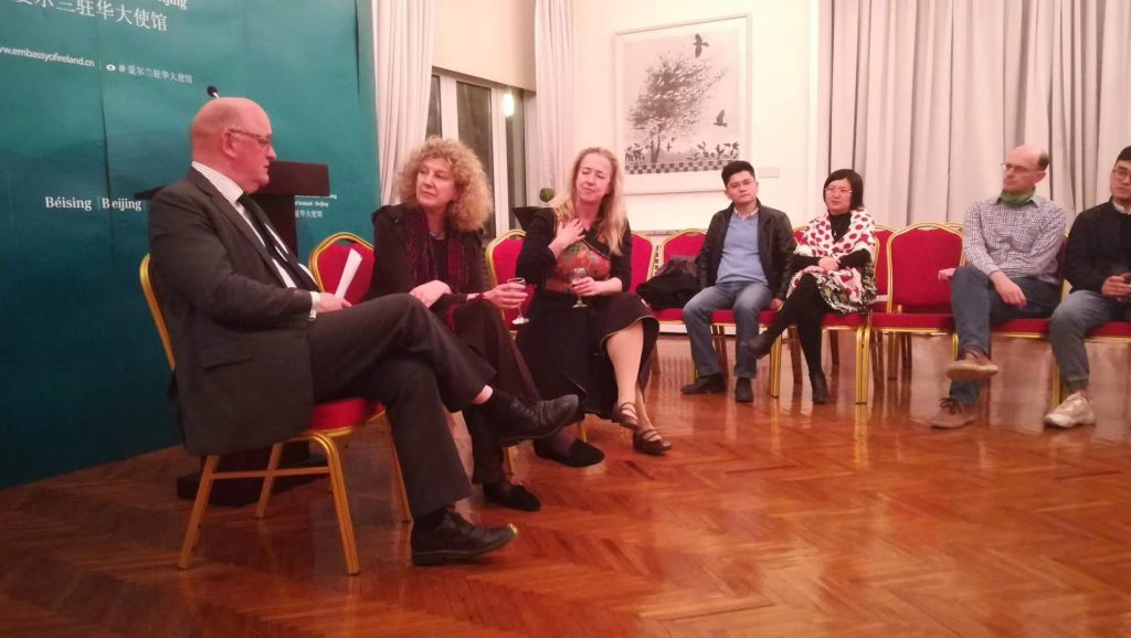 Ambassador Eoin O Leary hosted a highly enjoyable evening, a conversation on James Joyce