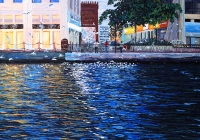 Bird Watchers Bur Dubai Cunningham acrylic on canvas 130 x 102 cm Acrylic on canvas