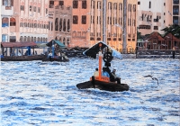 Dirham Passage Dubai Cunningham oil on canvas 120 x 92 cm