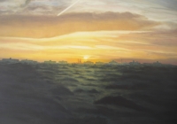 Sharjah Sunrise. Cunningham linseed oil on canvas 120 x 100cm