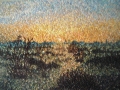 Peaks Sharjah sunrise Cunningham oil on canvas 120 x 100cm