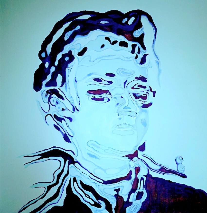 This image has an empty alt attribute; its file name is Blazer-Blue-oil-on-canvas-50x50cm-Niamh-Cuningham瑞联-2018-2.jpeg